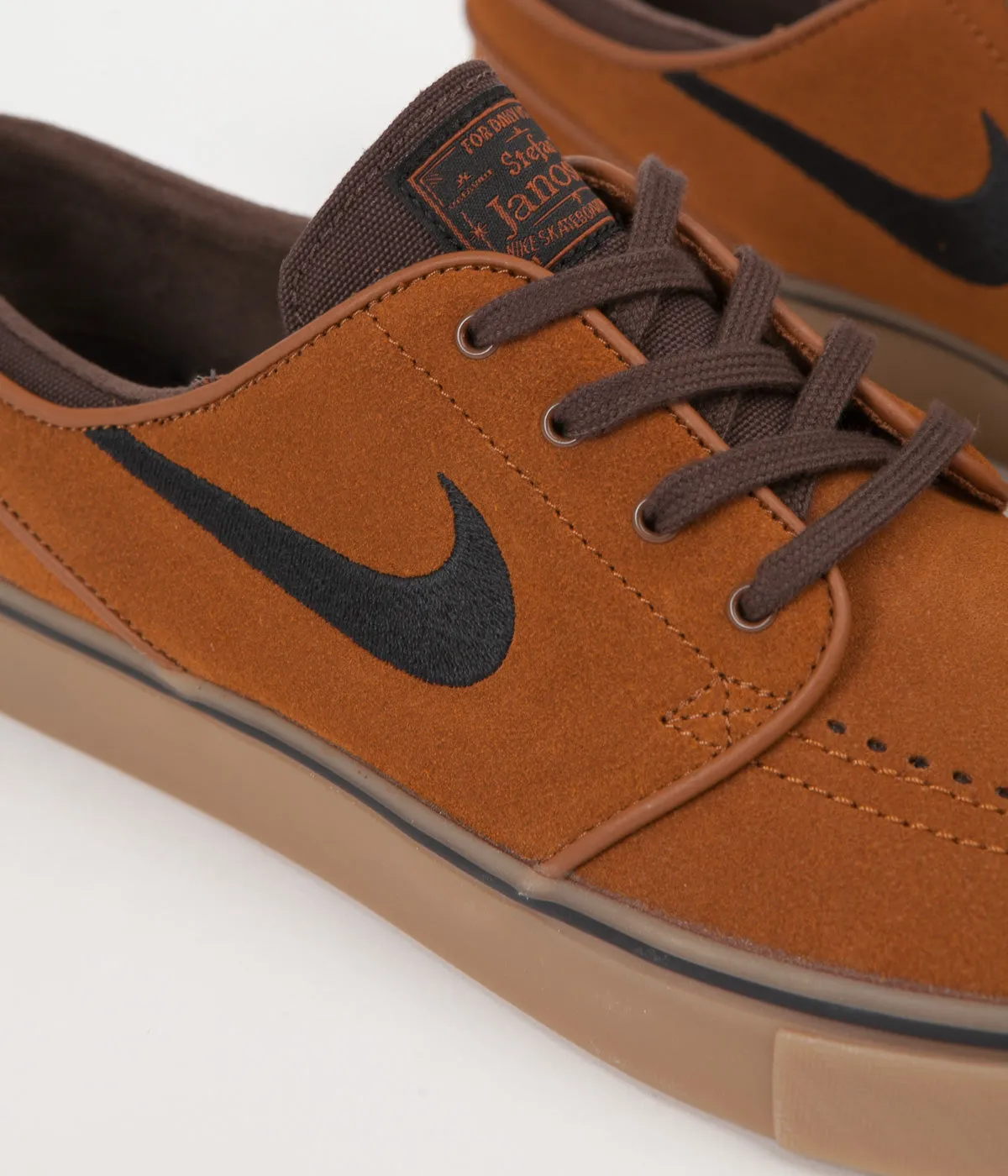 Nike SB Stefan Janoski Shoes - Hazelnut / Black - Baroque Brown - Gum Light Brown