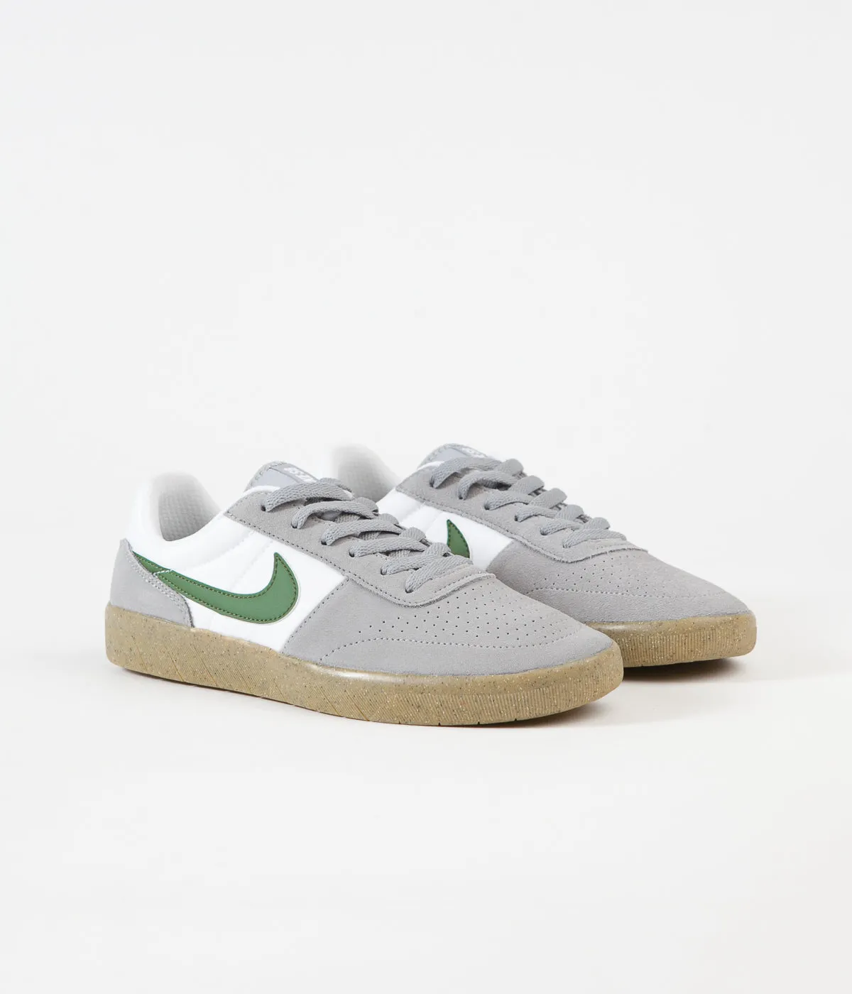 Nike SB Team Classic Shoes - Particle Grey / Forest Green - Particle Grey