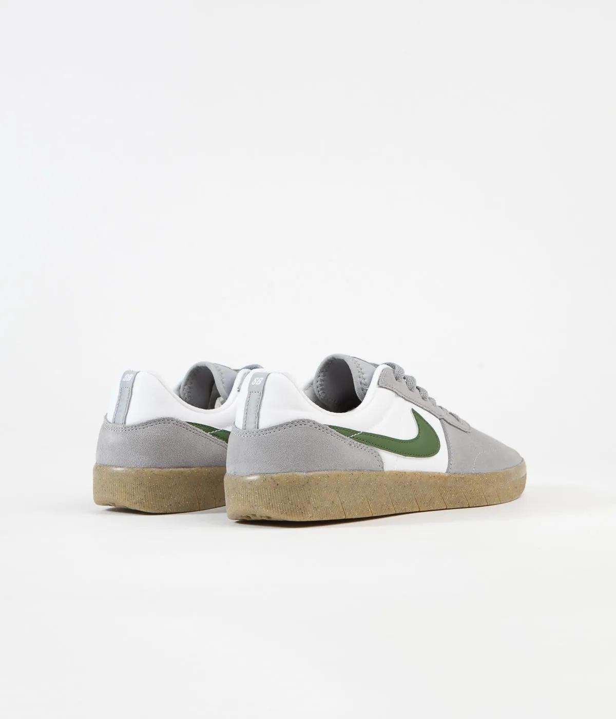 Nike SB Team Classic Shoes - Particle Grey / Forest Green - Particle Grey