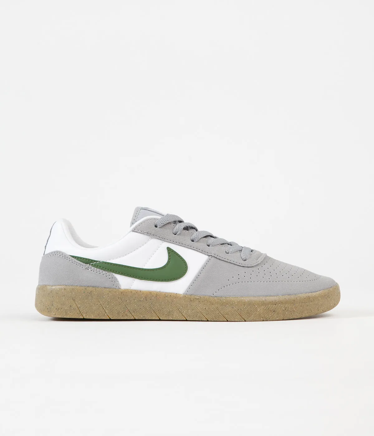 Nike SB Team Classic Shoes - Particle Grey / Forest Green - Particle Grey