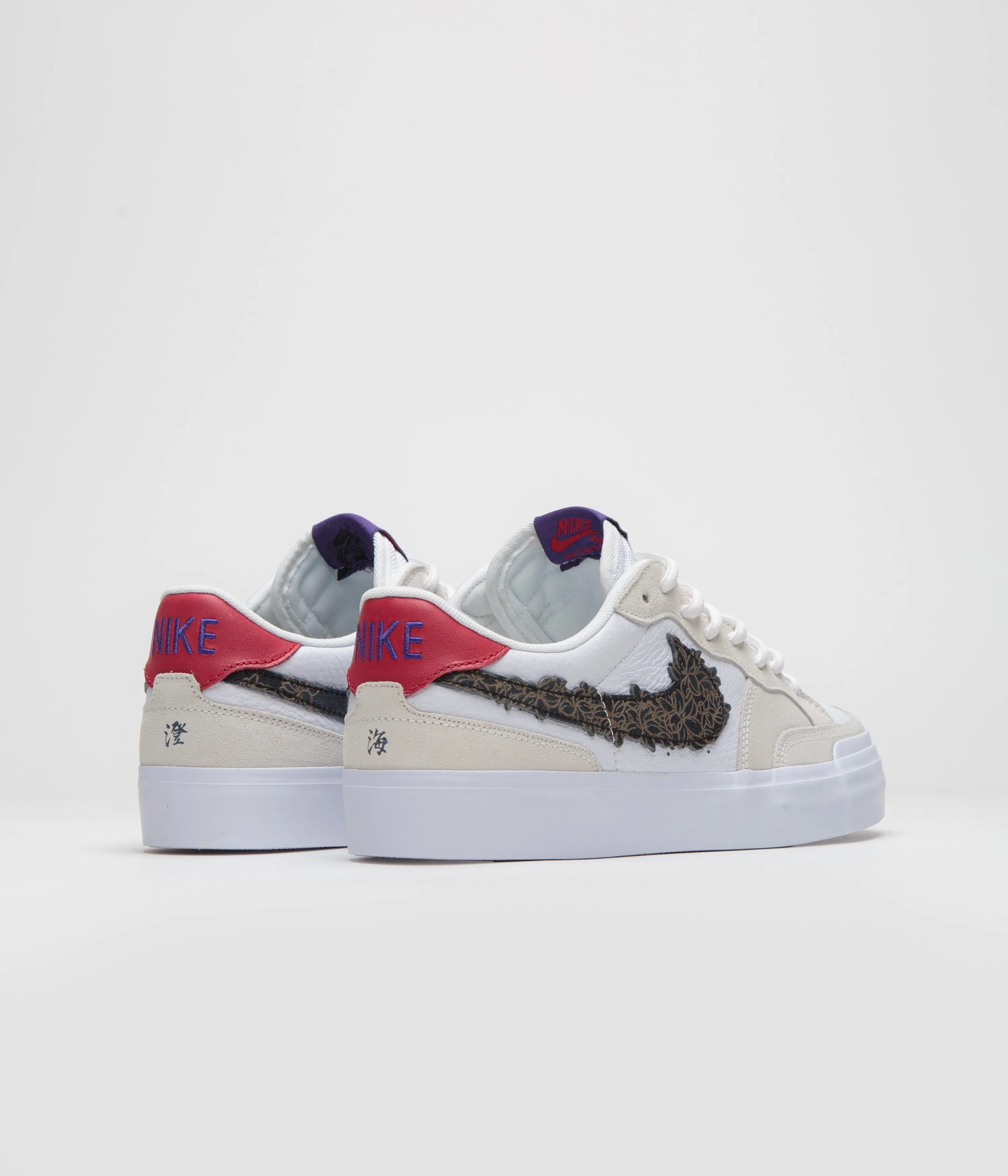 Nike SB x Sky Brown Pogo Plus Shoes - Sail / White - Gym Red - Black