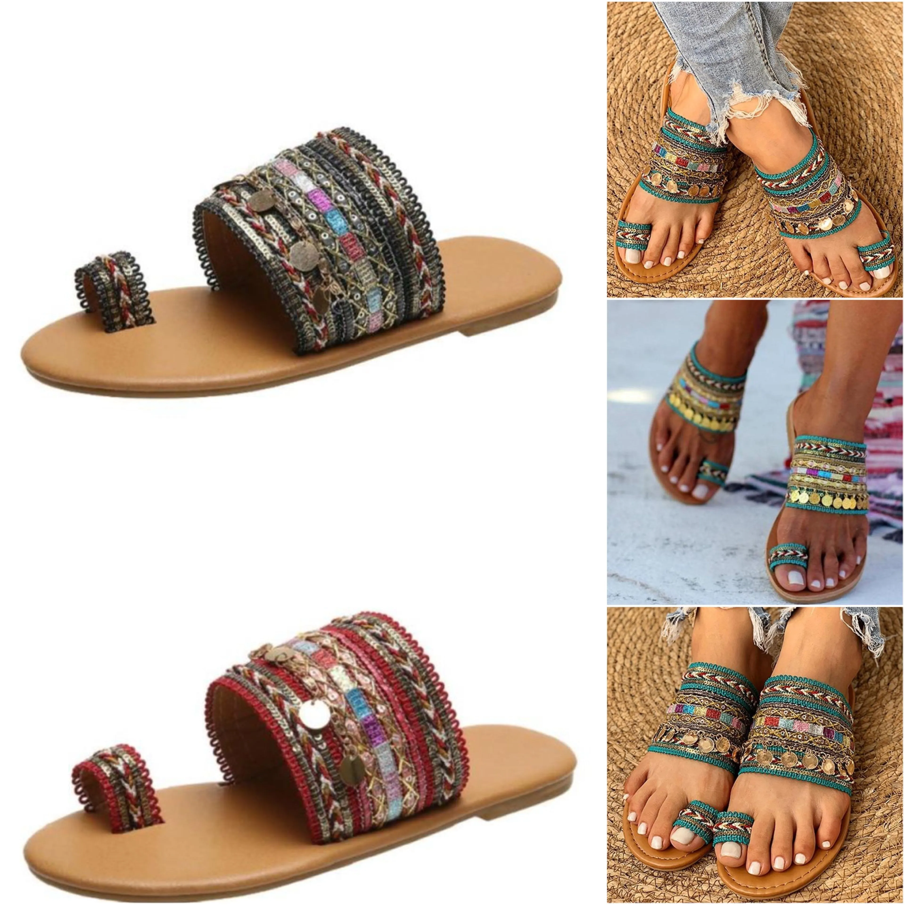 "Alina" Bequeme Boho-Sandale