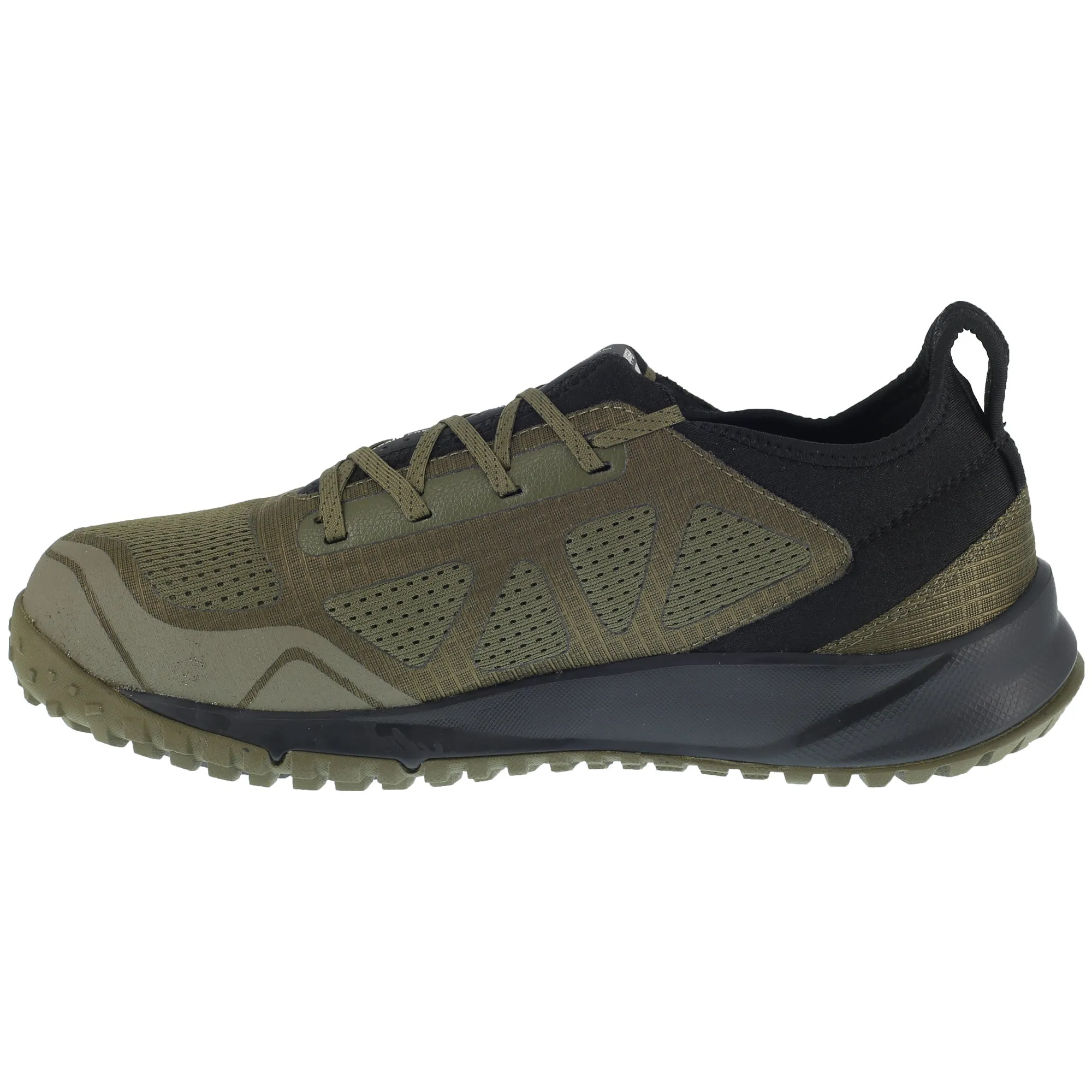 Reebok Mens Sage Green Mesh Work Shoes ST AT Trail Run Oxford