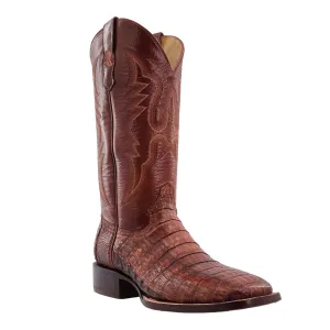 R.WATSON MEN'S COGNAC CAIMAN TAIL WESTERN BOOTS - RW3003-2