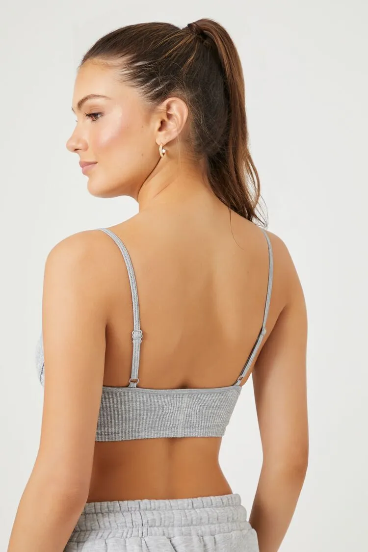 Seamless Ribbed Sports Bra