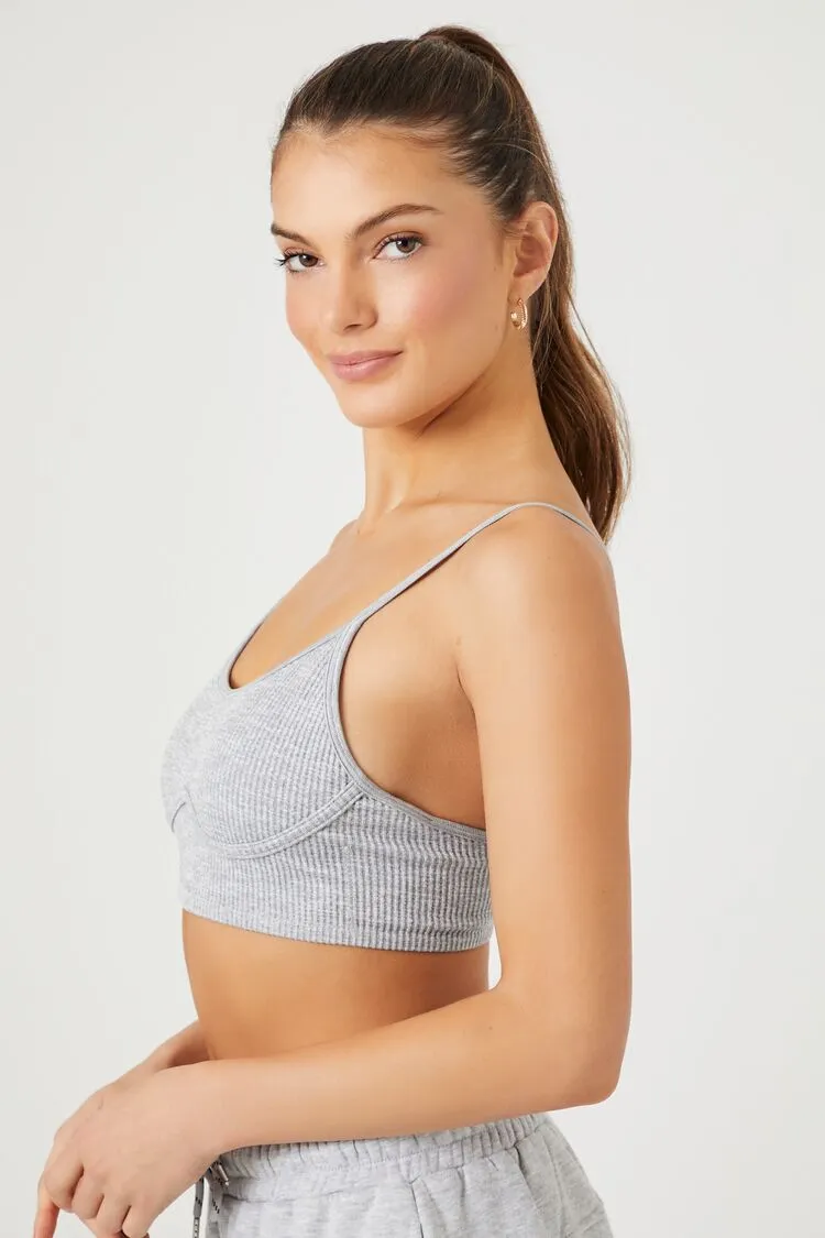 Seamless Ribbed Sports Bra