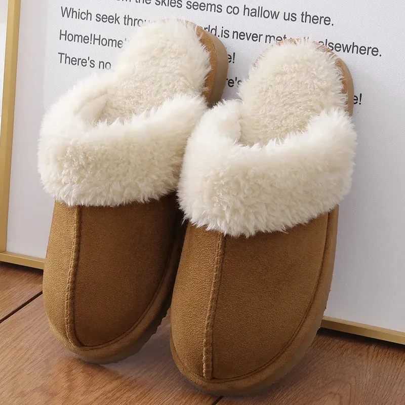 UGG Fuzzy Slippers Women's Men's Premium Sheepskin Scuffs