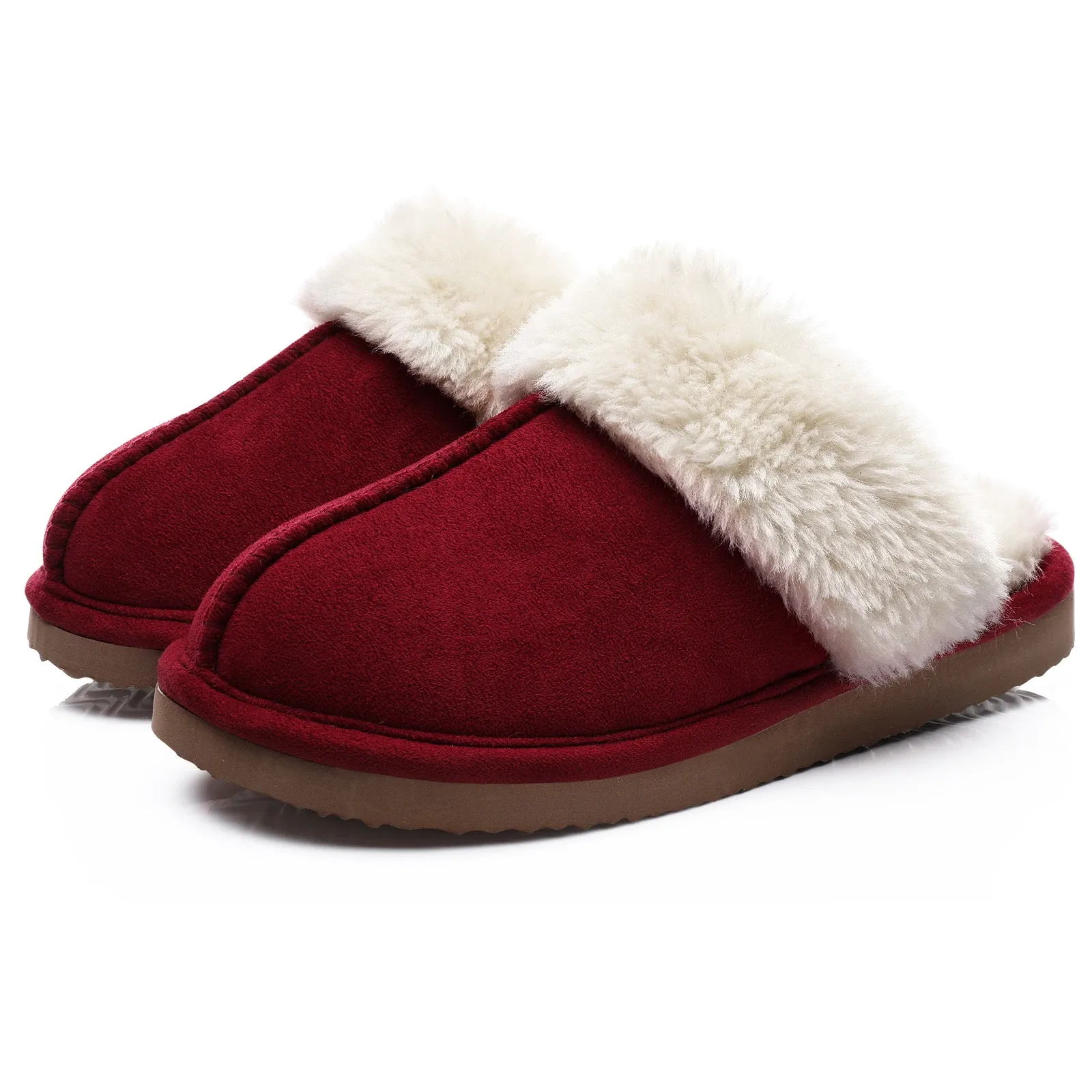 UGG Fuzzy Slippers Women's Men's Premium Sheepskin Scuffs