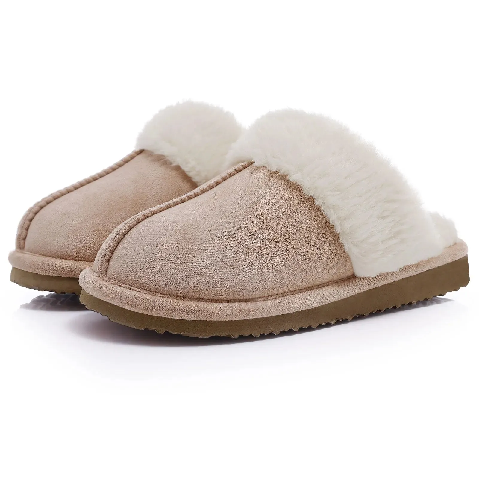 UGG Fuzzy Slippers Women's Men's Premium Sheepskin Scuffs