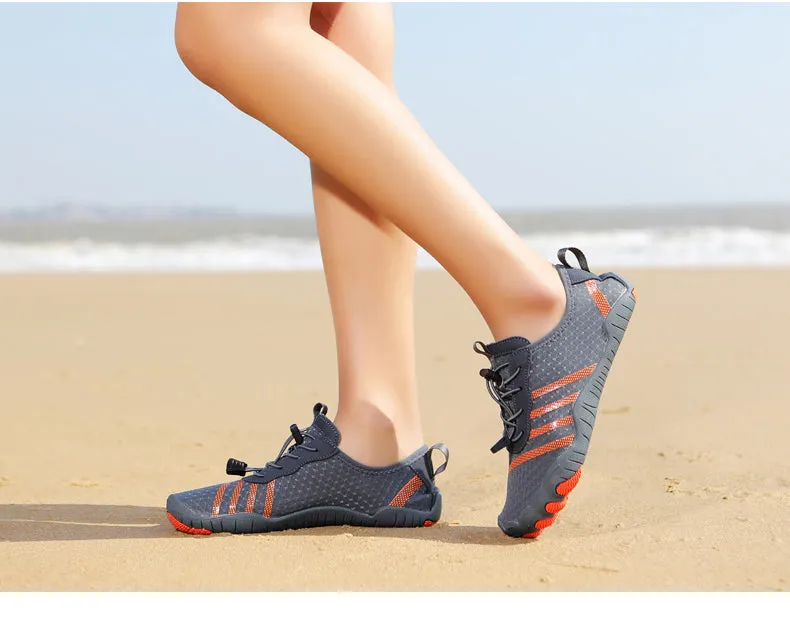 Unisex Sommer Atmungs Wasserschuhe Aquaschuhe Leicht Sportlich Barfußschuhe Rutschfeste Außen Walking Minimalistischen