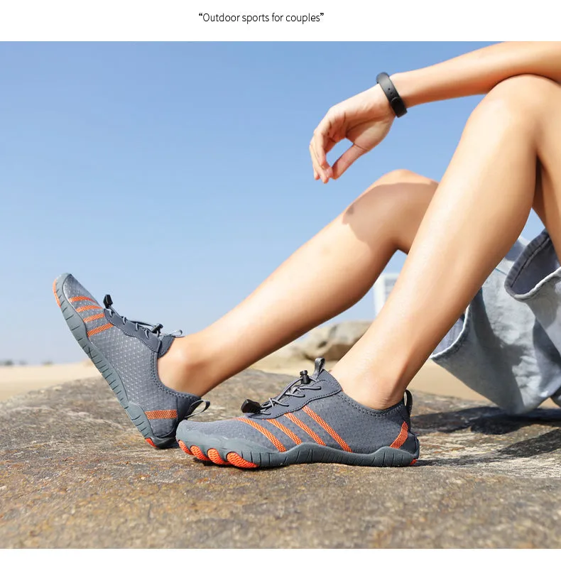 Unisex Sommer Atmungs Wasserschuhe Aquaschuhe Leicht Sportlich Barfußschuhe Rutschfeste Außen Walking Minimalistischen