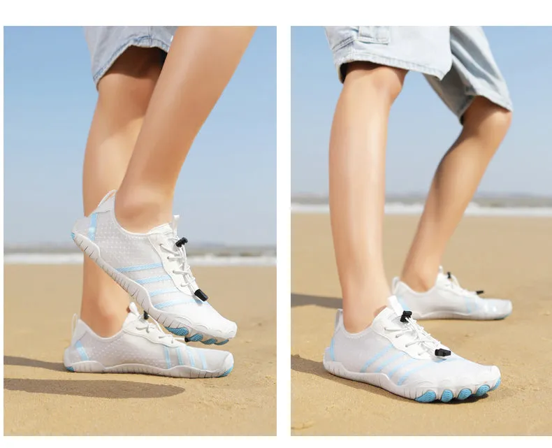 Unisex Sommer Atmungs Wasserschuhe Aquaschuhe Leicht Sportlich Barfußschuhe Rutschfeste Außen Walking Minimalistischen