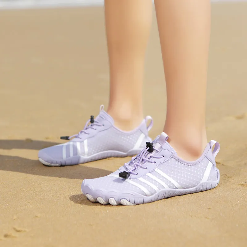 Unisex Sommer Atmungs Wasserschuhe Aquaschuhe Leicht Sportlich Barfußschuhe Rutschfeste Außen Walking Minimalistischen