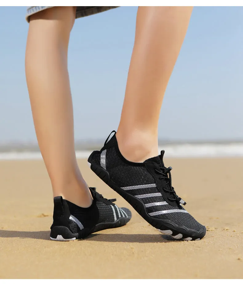 Unisex Sommer Atmungs Wasserschuhe Aquaschuhe Leicht Sportlich Barfußschuhe Rutschfeste Außen Walking Minimalistischen