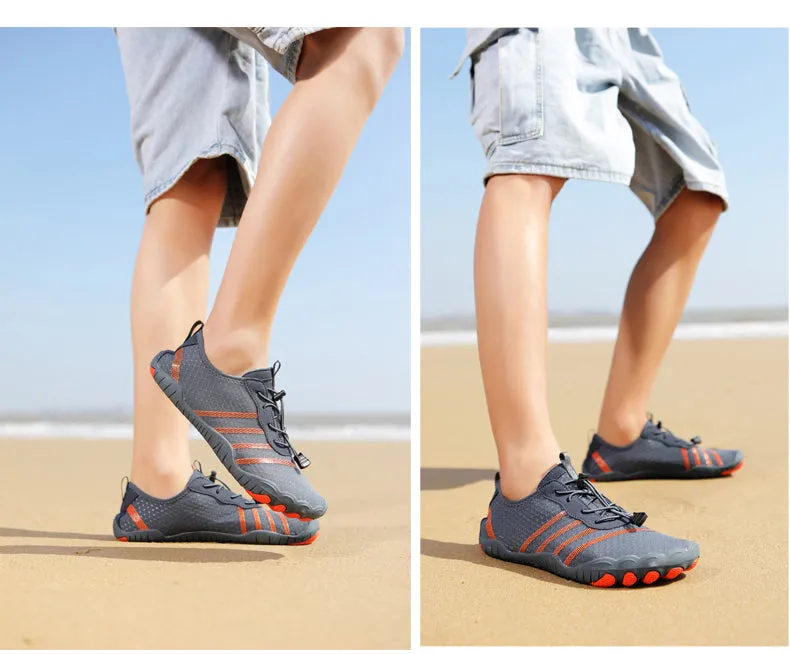 Unisex Sommer Atmungs Wasserschuhe Aquaschuhe Leicht Sportlich Barfußschuhe Rutschfeste Außen Walking Minimalistischen