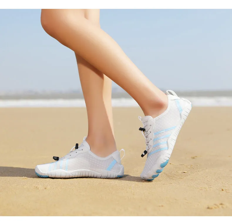 Unisex Sommer Atmungs Wasserschuhe Aquaschuhe Leicht Sportlich Barfußschuhe Rutschfeste Außen Walking Minimalistischen