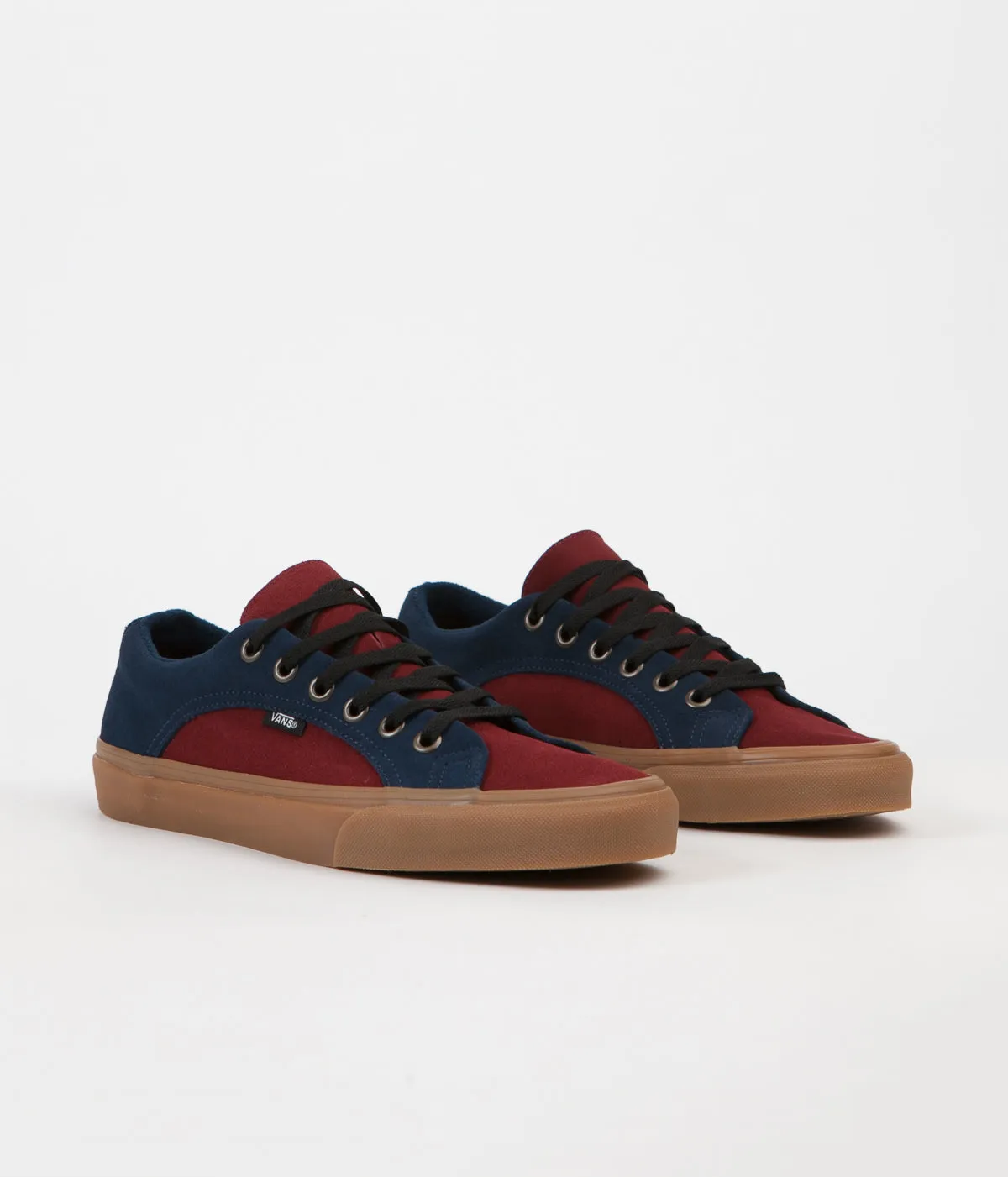 Vans Lampin (Suede Gum) Shoes - Dress Blues / Madder Brown