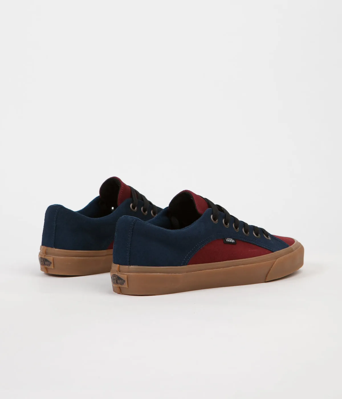 Vans Lampin (Suede Gum) Shoes - Dress Blues / Madder Brown