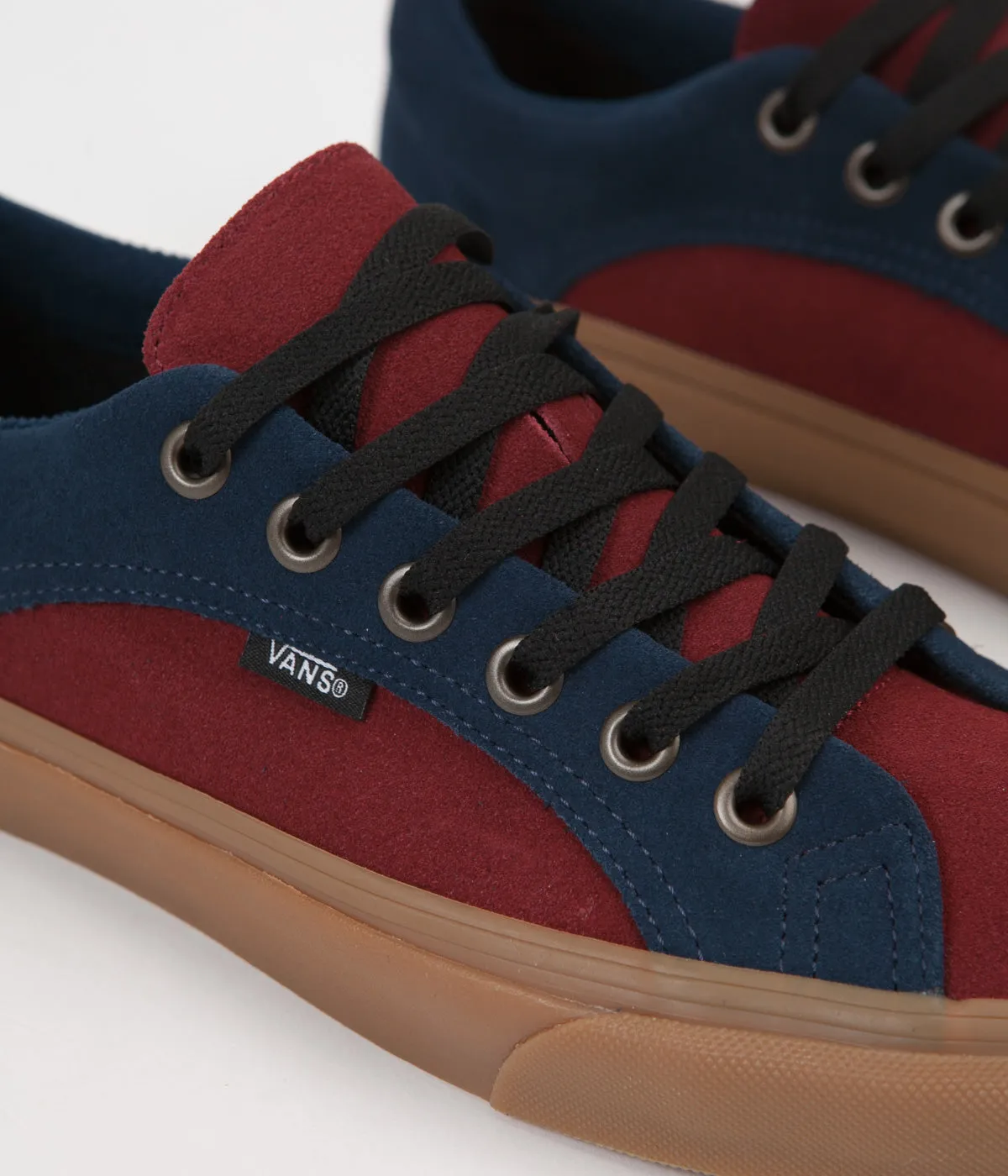 Vans Lampin (Suede Gum) Shoes - Dress Blues / Madder Brown