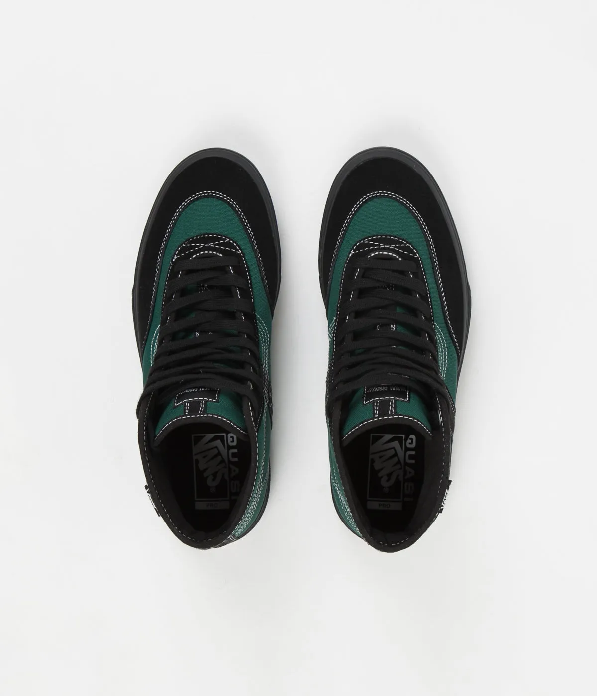 Vans x Quasi Crockett High Pro Shoes - Antique Green / Black