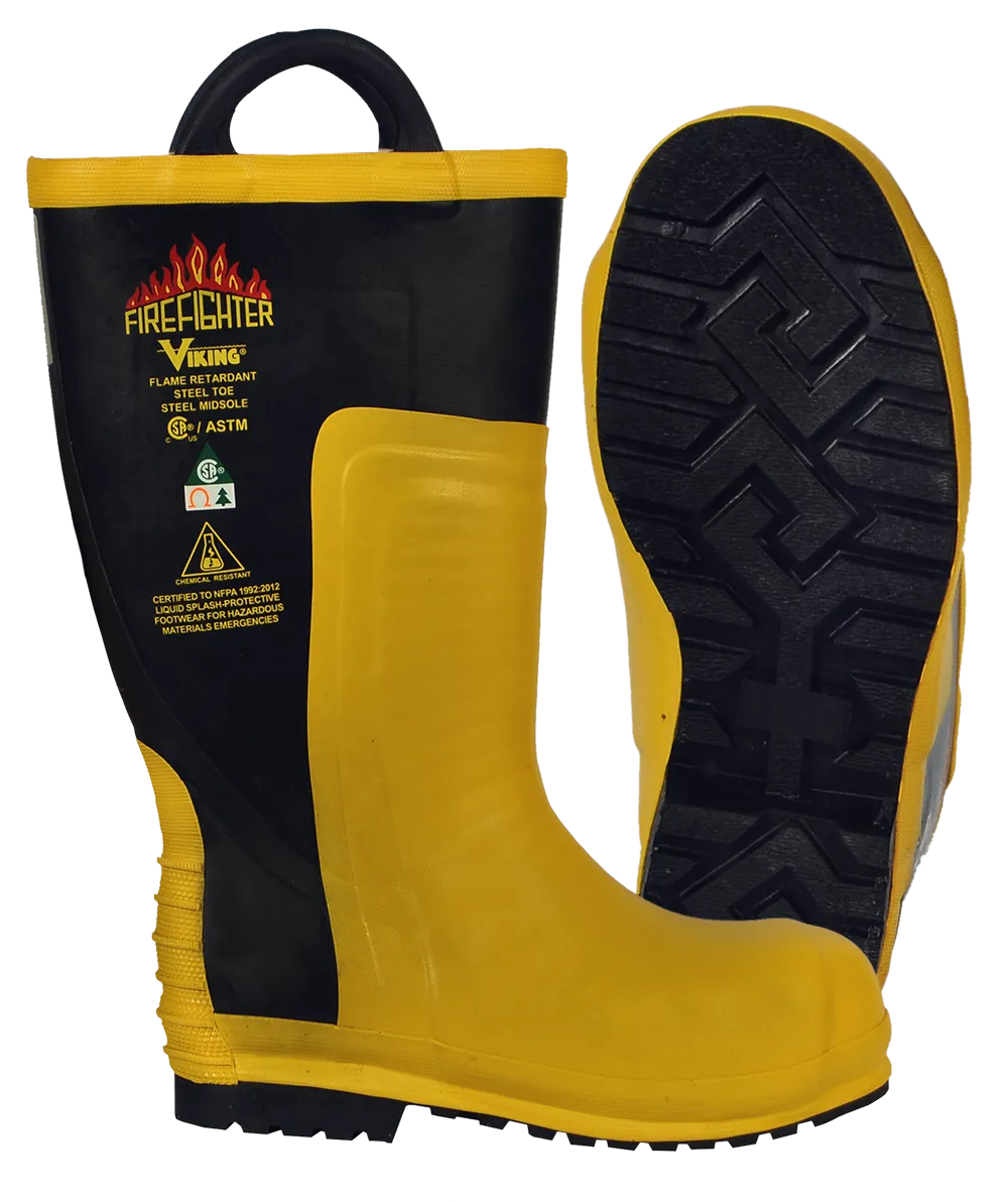 Viking Firefighter Chainsaw Boots, Steel Toe & Plate