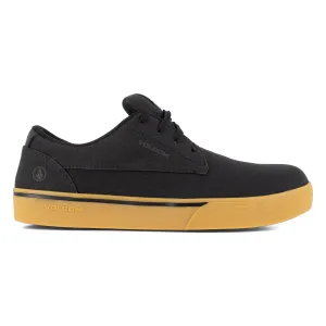 Volcom Mens True Black Canvas CT Skate-Inspired Work Shoes