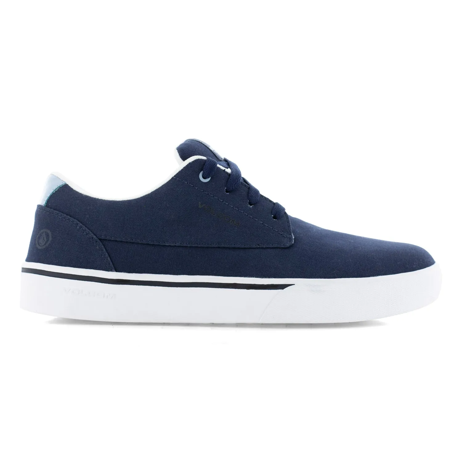 Volcom Mens True Navy Canvas CT Skate-Inspired Work Shoes