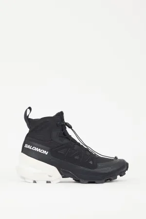 X Salomon Black & White Cross High Sneaker