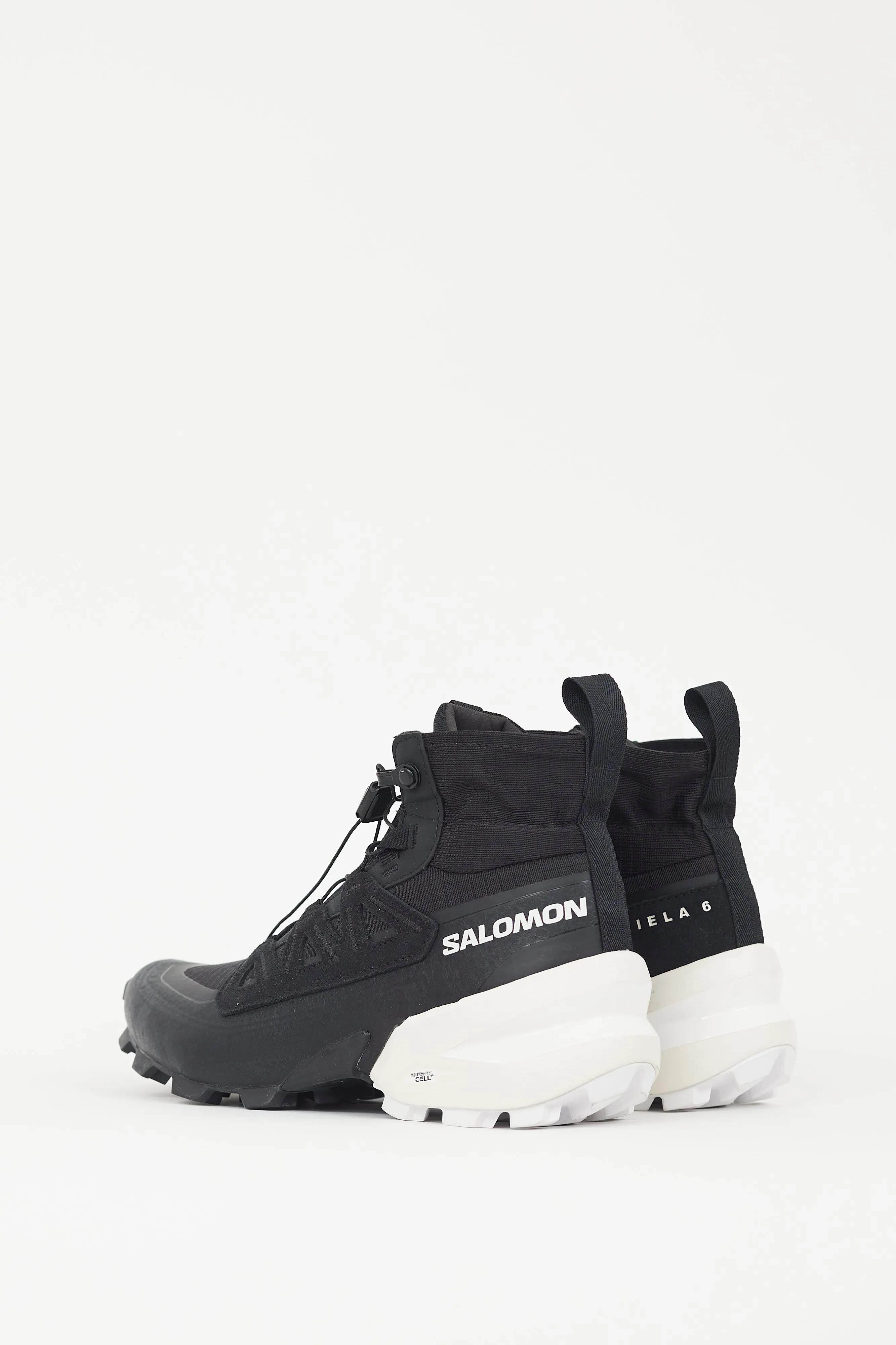 X Salomon Black & White Cross High Sneaker